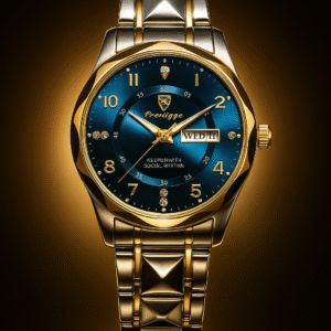 Arrow Blue Dial Diamond Luxury Men’s Watch Pakistan