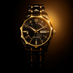 Gold and Black Day-Date Replica Watch for Men Pakistan