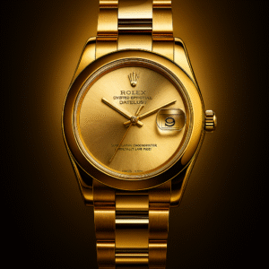 Gold Rolex Replica Men’s Watch with Champagne Dial Pakistan