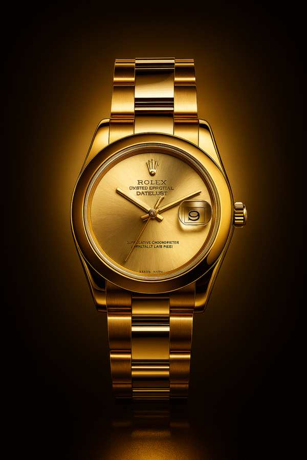 Gold Rolex Replica Men’s Watch with Champagne Dial Pakistan
