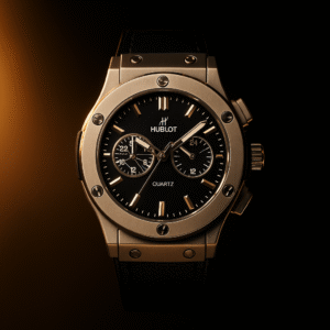 Hublot Black Dial Rubber Strap Replica Men’s Watch Pakistan