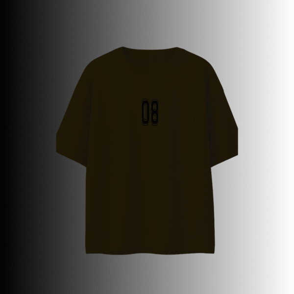 Olive green "08" lightweight t-shirt – breathable sports jersey style – 180 GSM cotton Pakistan
